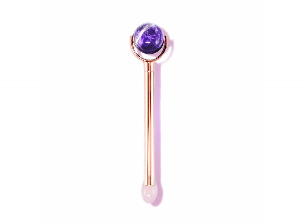 Crystal Facial Roller (Amethyst & Quartz)