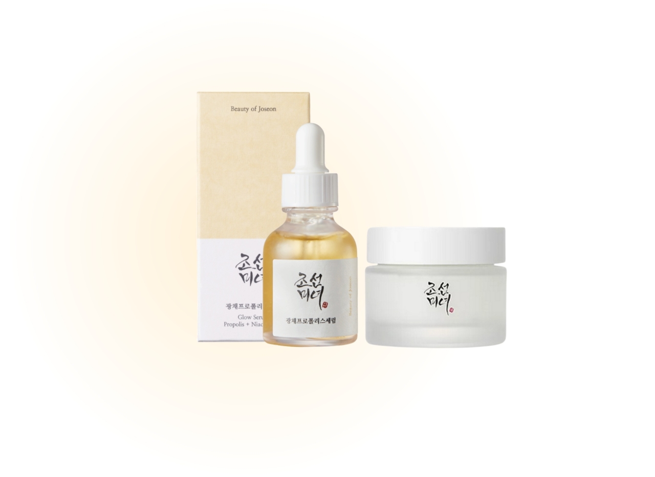 Double The Glow Set: Dynasty Cream + Propolis Glow Serum