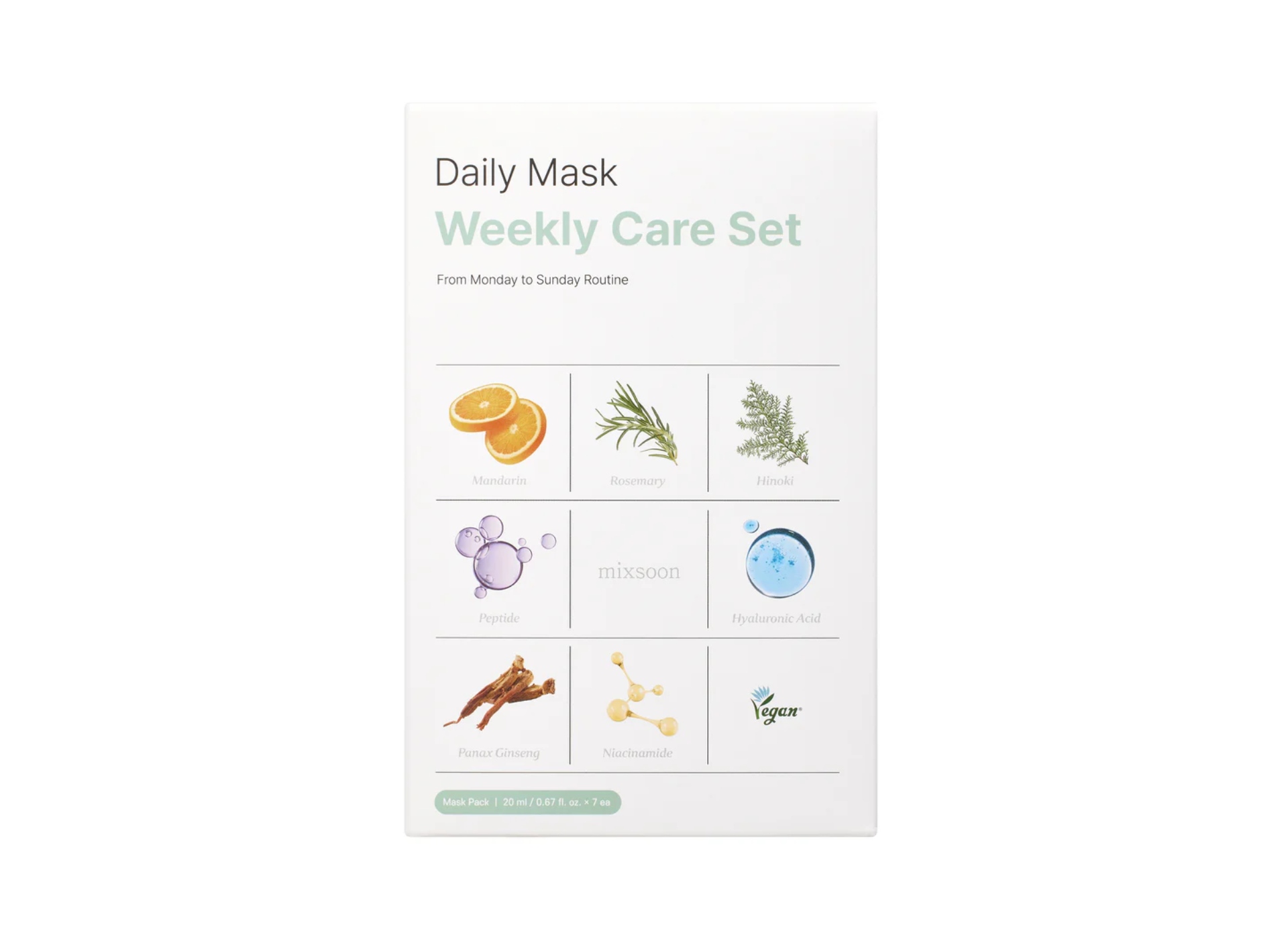 Daily Mask Weekly Care Set