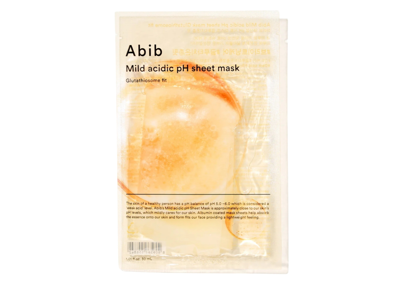 Mild Acidic pH Sheet Mask Glutathiosome Fit